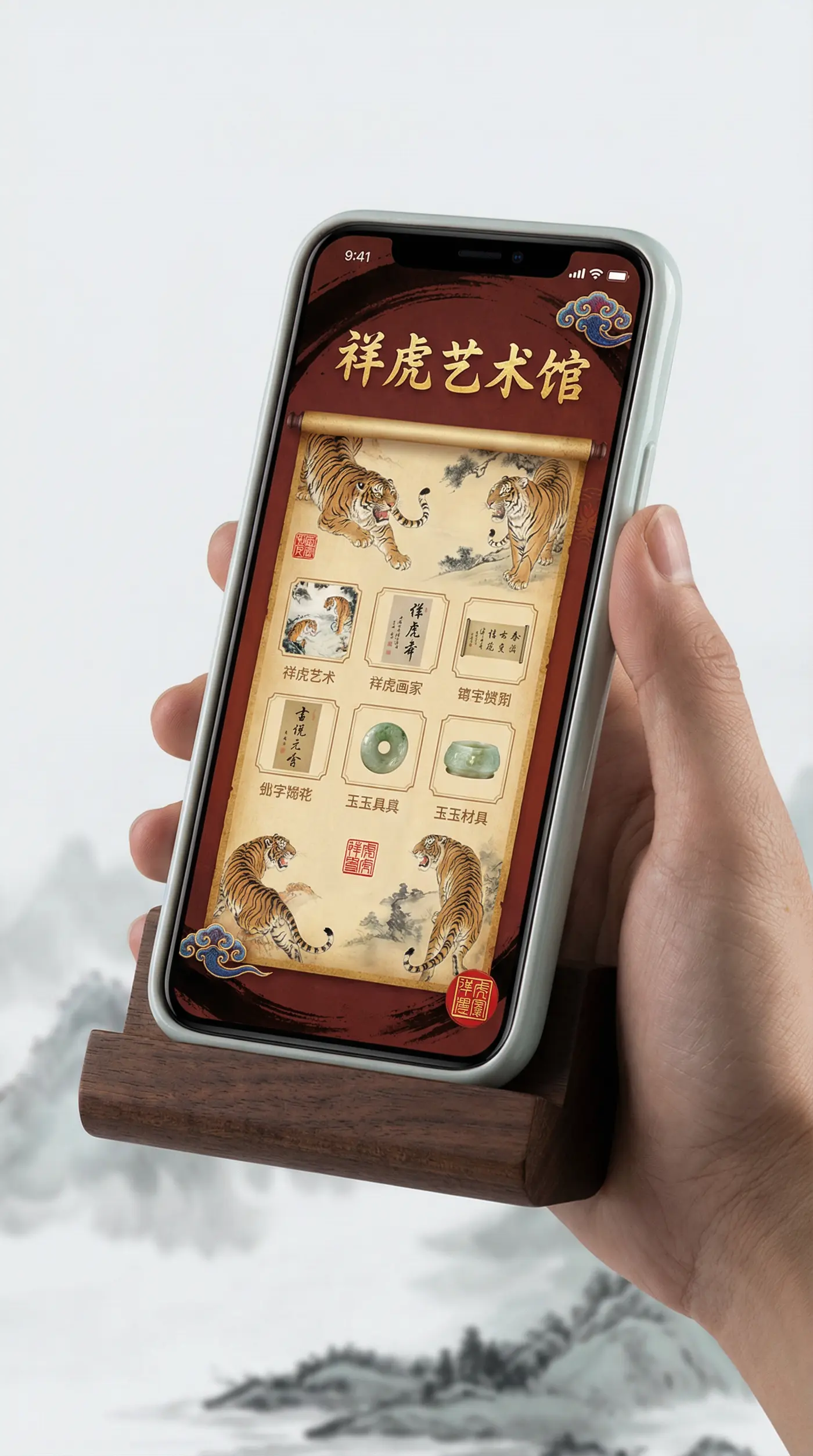 掌上虎典APP界面 - 四虎传媒 | 虎文化移动应用